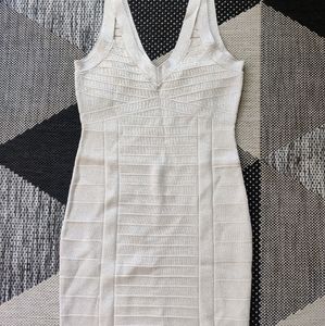 GUESS Arianna Lurex Bandage Dress | M